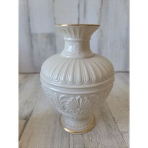 Lenox Athenian small vase Ivory home‎ decor collectible golden trim